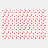 MINI HEARTS Flachblattumschlagpapier Geschenkpapier Set (Vorderseite)
