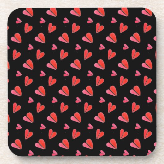 MINI HEARTS II Hartkunststoff-Untersetzer Getränkeuntersetzer (Vorderseite)