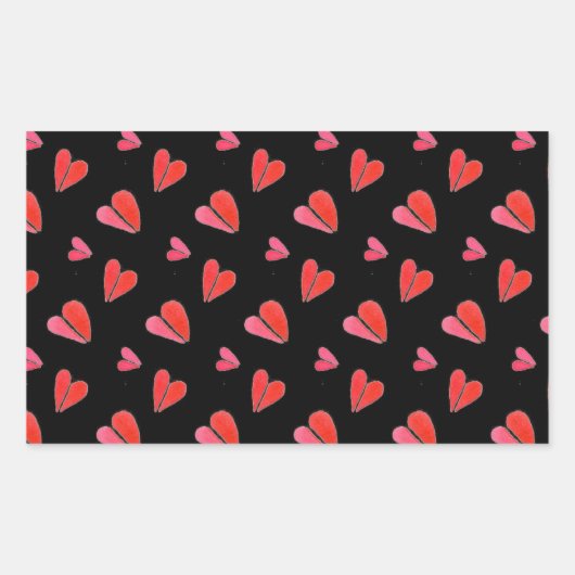 MINI HEARTS II Rectangle Stickers (Vorderseite)