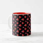 MINI HEARTS II Red Two Tone Tasse (Vorderseite Links)