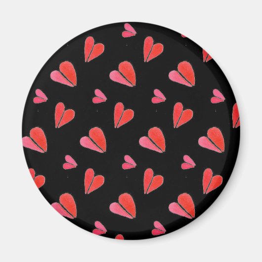 MINI HEARTS II Round Magnet (Vorne)