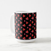MINI HEARTS II Tall White Tasse (Vorderseite Links)