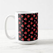 MINI HEARTS II Tall White Tasse (Links)