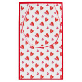 MINI HEARTS Kleine Geschenktasche Geschenktüte (Rückseite)