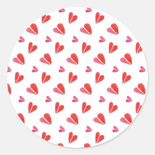 MINI HEARTS Large Round Stickers (Vorderseite)
