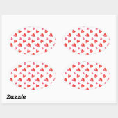 MINI HEARTS Oval Stickers (Blatt)
