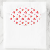 MINI HEARTS Oval Stickers (Tasche)