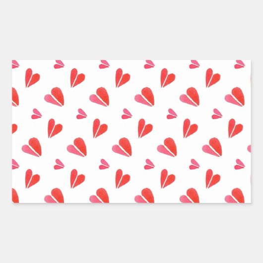 MINI HEARTS Rectangle Stickers (Vorderseite)