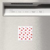 MINI HEARTS Square Magnet (In Situ (Geschirrspüler))