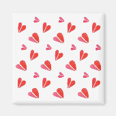 MINI HEARTS Square Magnet (Vorne)