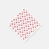 MINI HEARTS Standard Cocktail Papier Napkins Serviette (Ecke)