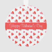 MINI HEARTS Valentine Acryl Circle Ornament Red (Rückseite)