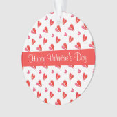 MINI HEARTS Valentine Acryl Circle Ornament Red (Vorderseite)