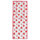 MINI HEARTS Weinbeutel Geschenktüte Für Weinflaschen (Vorderseite)