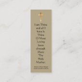 Mini heilige Karte des gesegneten (Rückseite)