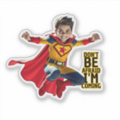 Mini Hero Mischief Aufkleber (Vorderseite)