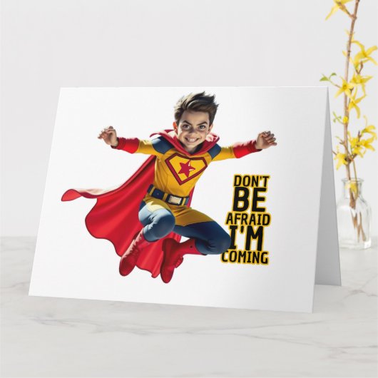 Mini Hero Mischief Karte (Gelbe Blume)