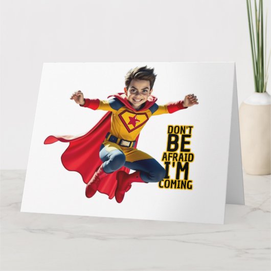 Mini Hero Mischief Karte (Vorderseite)