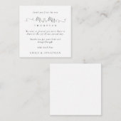 MINI Herr Rings Script Wedding Vielen Dank Mitteilungskarte (Vorne/Hinten)
