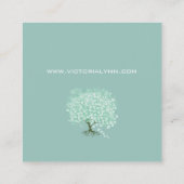Mini-Herz-Tree-Visitenkarte Quadratische Visitenkarte (Rückseite)