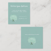 Mini-Herz-Tree-Visitenkarte Quadratische Visitenkarte (Vorne/Hinten)