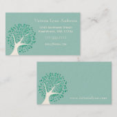 Mini-Herz-Tree-Visitenkarte Visitenkarte (Vorne/Hinten)