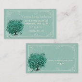 Mini-Herz-Tree-Visitenkarte Visitenkarte (Vorne/Hinten)