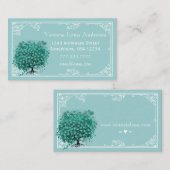 Mini-Herz-Tree-Visitenkarte Visitenkarte (Vorne/Hinten)