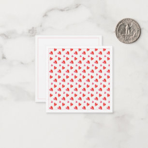 MINI HERZEN 2,5x2,5 leere flache Karte