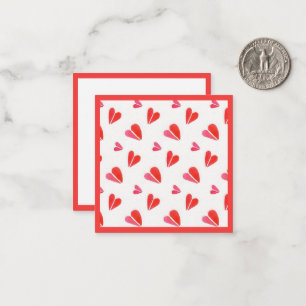 MINI HERZEN 6,35 cm quadratische flache Karte II