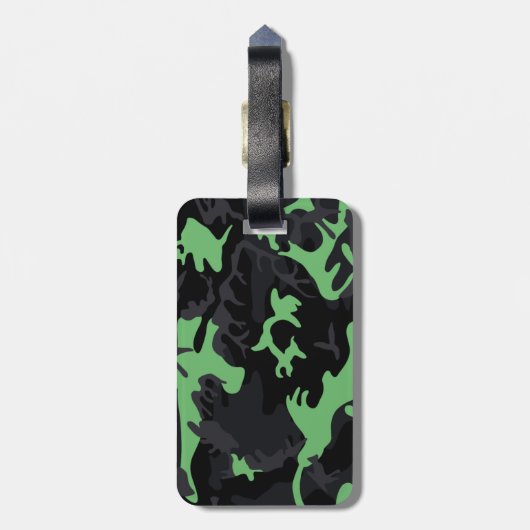 Mini Highlights Camouflage Gepäckanhänger (Rückseite vertikal)