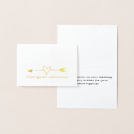 Mini-Hochzeitskarte für Braut und Groom Birds Folienkarte