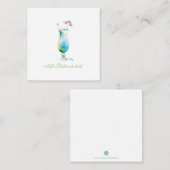 Mini Holiday Blue Hawaii Cocktail Mitteilungskarte (Vorne/Hinten)