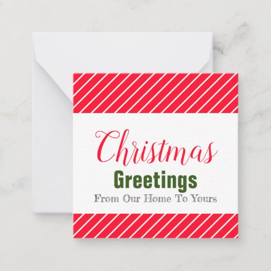 Mini Holiday Game Note Card Mitteilungskarte (Vorderseite)