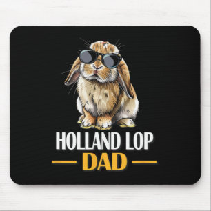 Mini Holland Lop Vater Bunny Kaninchenliebhaber Mousepad