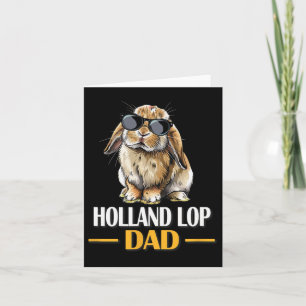 Mini Holland Lop Vater Bunny Rabbit Lover Karte