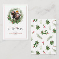 Mini Holly Berry Wreath Frohe Weihnachts-Foto