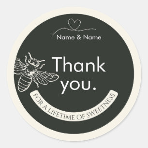 Mini-Honigglas-Deckel-Aufkleber Runder Aufkleber