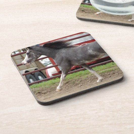 Mini Horse in Liberty Class Getränkeuntersetzer (Linke Seite)