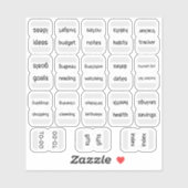 Mini Index Tabs Bujo Functional Planner Labels (Blatt)