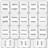 Mini-Index-Tabs Bujo-Funktionsplaner-Etiketten Aufkleber (Vorderseite)