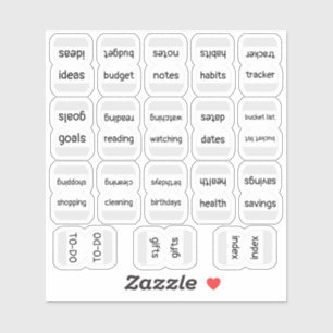 Mini-Index-Tabs Bujo-Funktionsplaner-Etiketten Aufkleber