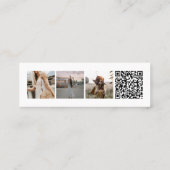 Mini Instagram Foto QR Code Business Card Visitenkarte (Rückseite)