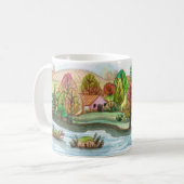 Mini Island Hütte Lakescape Kaffeetasse (Vorderseite Links)