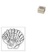 Mini-Jakobsmuschelschale, winziges Strand-Thema Gummistempel (Stempel)