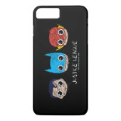 Mini Justice League Heads Sketch Case-Mate iPhone Hülle (Rückseite)