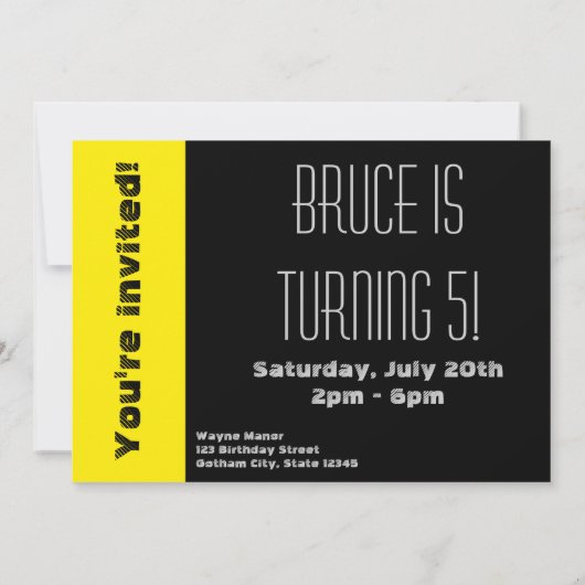 Mini Justice League Heads Sketch Einladung (Rückseite)