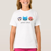Mini Justice League Heads Sketch T-Shirt (Vorderseite)