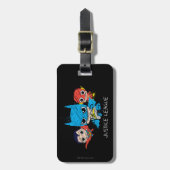 Mini Justice League Sketch Gepäckanhänger (Vorderseite vertikal)