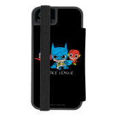 Mini Justice League Sketch Incipio iPhone Geldbeutel-Hülle (Folio Rückseite)